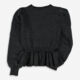 Dark Grey Knit Frill Jumper - Image 2 - please select to enlarge image
