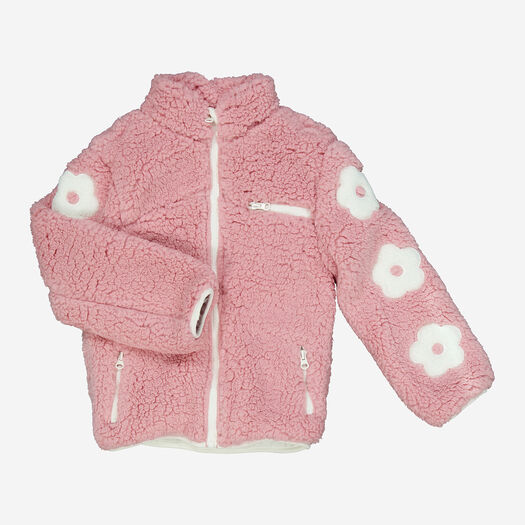 Rosafarbene Fleecejacke - Bild 1 - bitte auswählen, um das Bild zu vergrößern