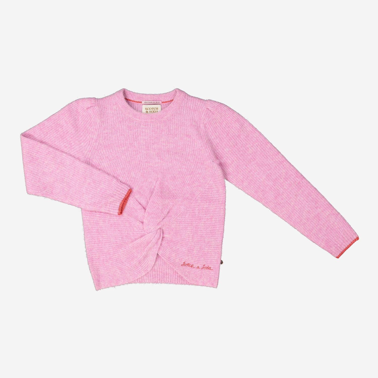 Pink Knot Front Knitted Jumper TK Maxx UK - Main Image