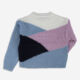 Colour Block Knit Jumper  - Image 2 - please select to enlarge image