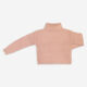 Pink Textured Knit Roll Neck Jumper - Image 2 - please select to enlarge image
