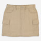 Beige Striped Cargo Skirt - Image 1 - please select to enlarge image