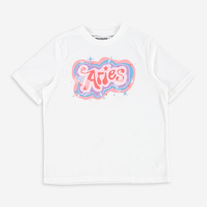 White Aries T Shirt - Image 1 - please select to enlarge image