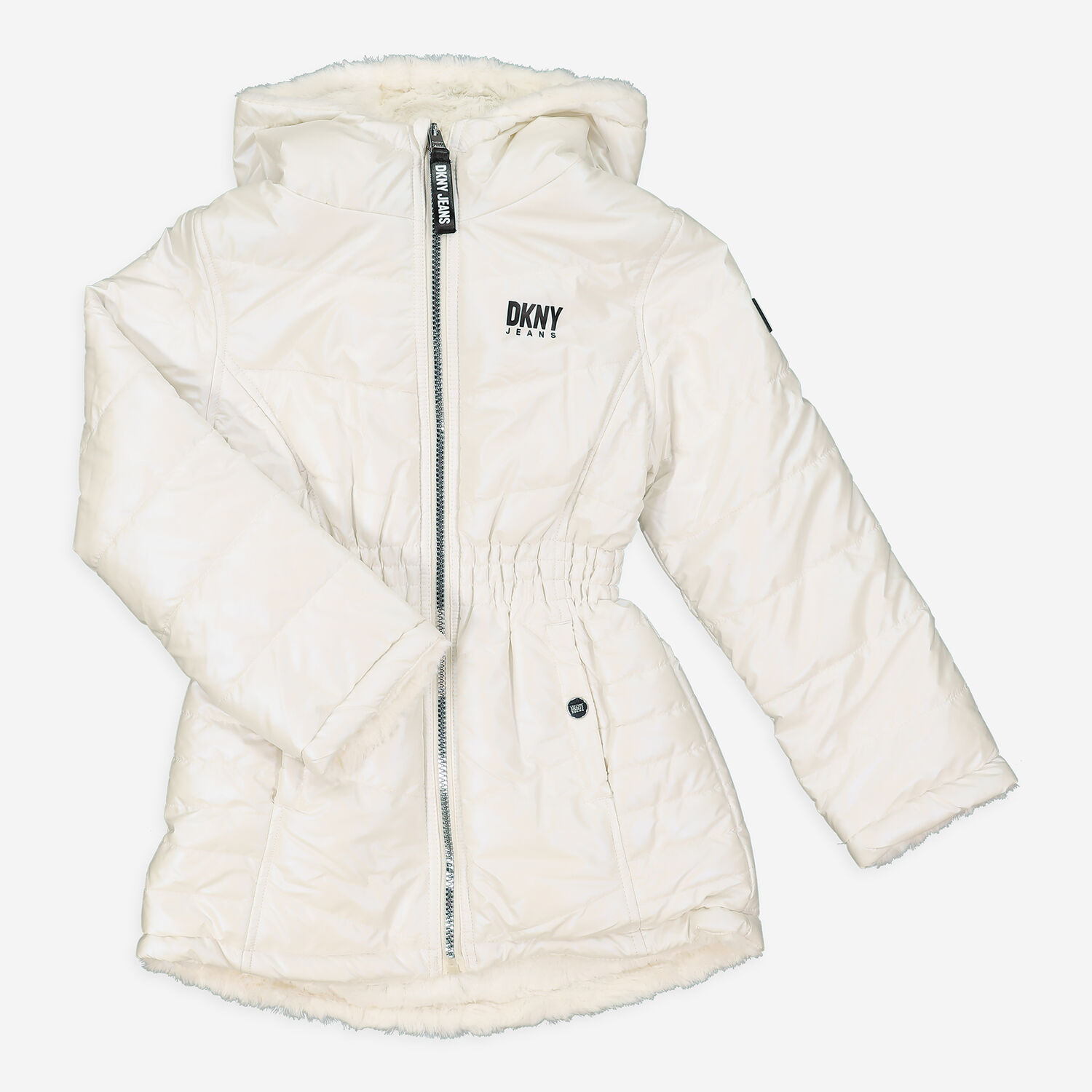 Puffer Jacket Dkny White Fluffy Jacket Long Puffer Jacket (DKNY