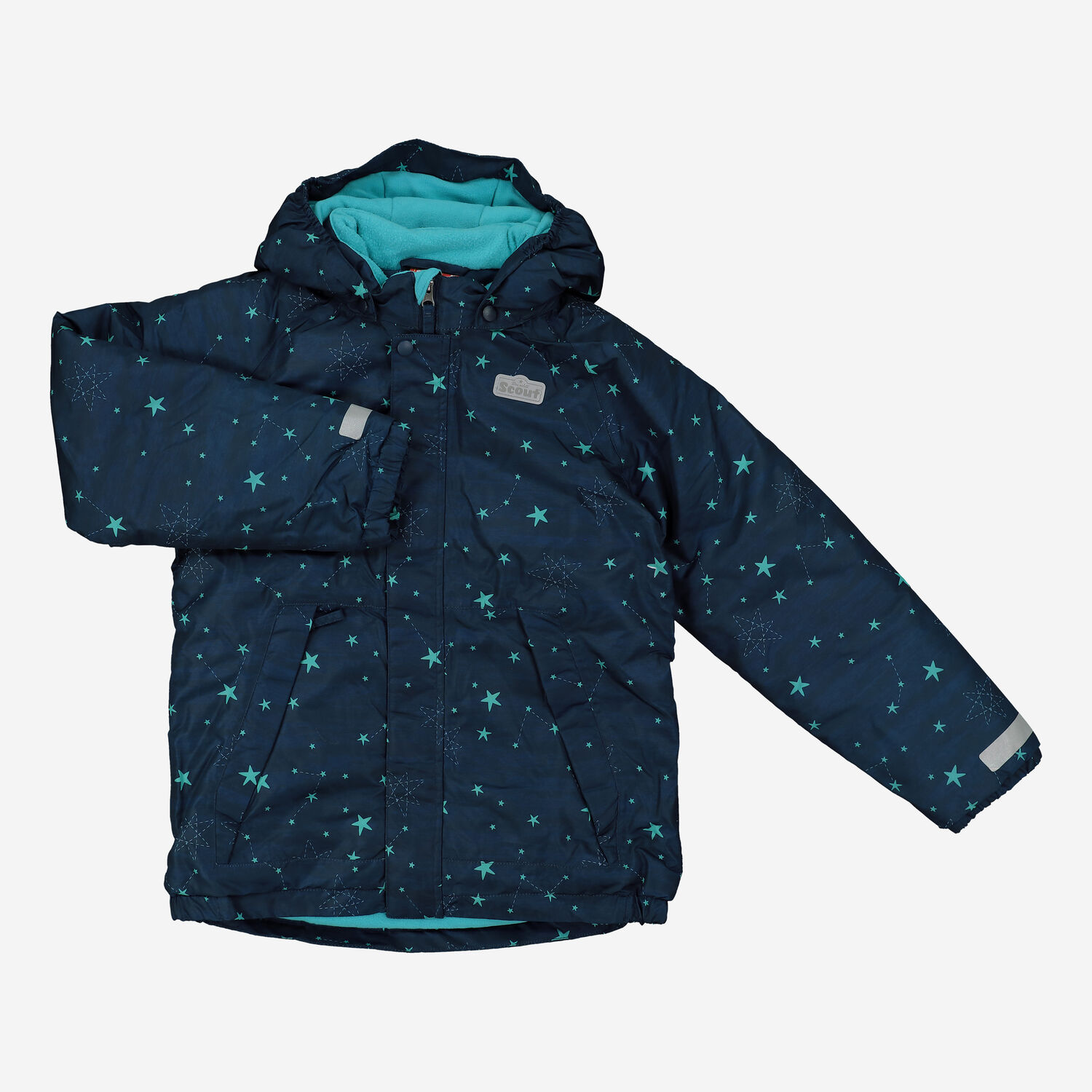 Blue Star Patterned Padded Jacket TK Maxx UK