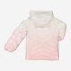 White & Pink Ombre Padded Jacket - Image 2 - please select to enlarge image