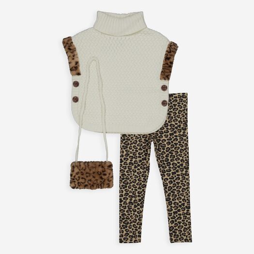 3-teiliges Bekleidungsset aus Pullover, Leggings und Tasche  - Bild 1 - bitte auswählen, um das Bild zu vergrößern