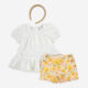 Three Piece White & Yellow Outfit - Image 1 - please select to enlarge image
