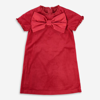 Red Bow Party Dress - Image 1 - please select to enlarge image
