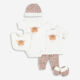Six Piece White Giraffe Outfit Set - Image 2 - please select to enlarge image