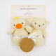 Two Pack Cream Knitted Farm Animal Toys  - Image 1 - please select to enlarge image