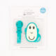 Teal Flat Face Teether & Soother Clip - Image 1 - please select to enlarge image