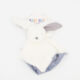 White & Blue Plush Rabbit Comforter  - Image 1 - please select to enlarge image
