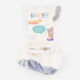 White & Blue Plush Rabbit Comforter  - Image 2 - please select to enlarge image