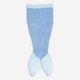 Light Blue Sequin Plush Snuggle Tail 120x50cm - Image 1 - please select to enlarge image