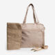 Taupe Floral Changing Bag - Image 1 - please select to enlarge image