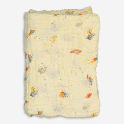 Yellow Playground Spaceland Blanket 120x120cm - Image 1 - please select to enlarge image