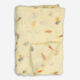 Yellow Playground Spaceland Blanket 120x120cm - Image 2 - please select to enlarge image