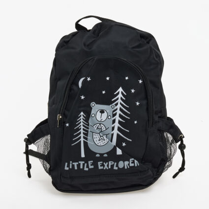 Black Backpack With Changing Mat  - Image 1 - please select to enlarge image