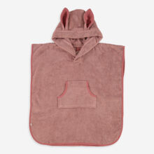 Pink Hooded Towelled Poncho