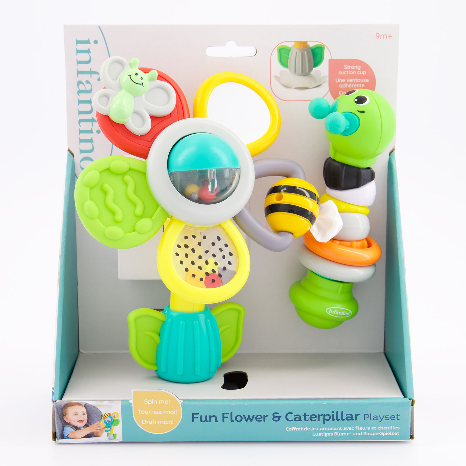 Infantino High Chair Suction Toy Multicolour High Chair Flower