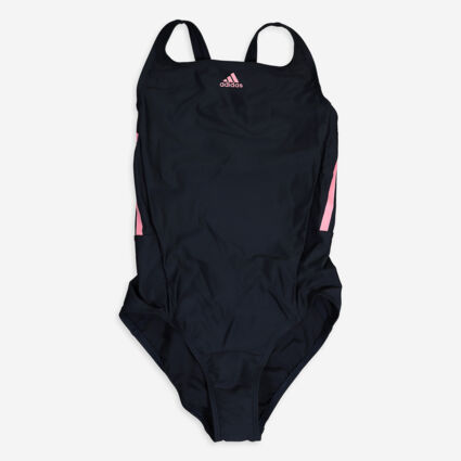 Navy & Pink Sports Swimsuit  - Image 1 - please select to enlarge image