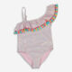 Pink Shiny Tassel Swimsuit  - Image 1 - please select to enlarge image