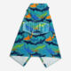 Blue Sharks Hooded Towel  - Image 2 - please select to enlarge image