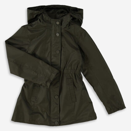 Olive Coated Trench Coat - Image 1 - please select to enlarge image