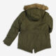 Olive Branded Parka Jacket - Image 2 - please select to enlarge image