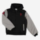 Black & Grey Varsity Style Bomber Jacket - Image 1 - please select to enlarge image