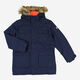 Navy Padded Parka Jacket - Image 1 - please select to enlarge image