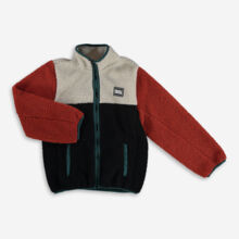 Multicolour Sherpa Fleece Jacket