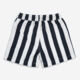 Navy & White Striped Swim Shorts  - Image 2 - please select to enlarge image