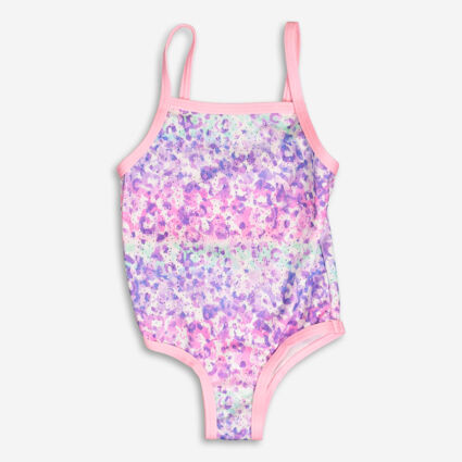 Purple Cheetah Swimsuit - Image 1 - please select to enlarge image