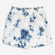 Blue & White Tie Dye Shorts - Image 1 - please select to enlarge image