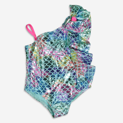 Multicolour Mermaid Swim Suit - Image 1 - please select to enlarge image