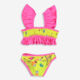 Yellow Two Piece Shell Fluorescent Bikini  - Image 2 - please select to enlarge image