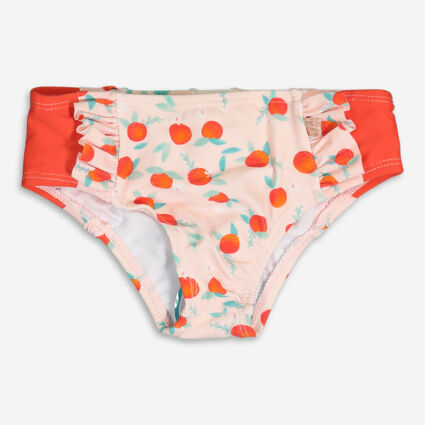 Pink & Orange Swim Briefs - Image 1 - please select to enlarge image