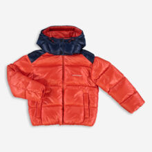 Orange & Navy Puffer Jacket