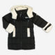 Black & White Puffer Jacket  - Image 1 - please select to enlarge image