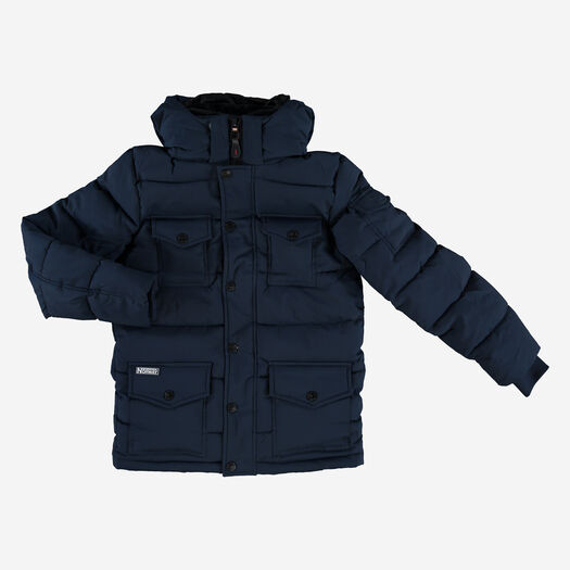 Navy Albert Puffer Jacket - Image 1 - please select to enlarge image