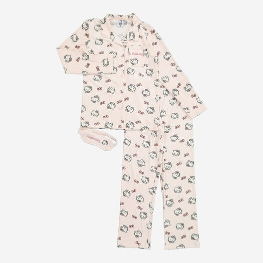Three Pack Pink Hello Kitty Pyjama Set - Image 1 - please select to enlarge image