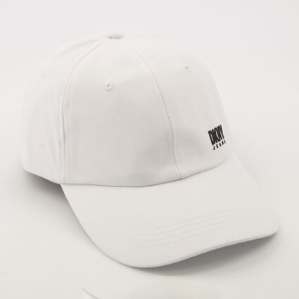 White Branded Cap - Image 1 - please select to enlarge image
