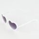 White Heart Shaped Sunglasses  - Image 2 - please select to enlarge image