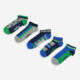 Five Pack Multicoloured Pete Socks - Image 1 - please select to enlarge image