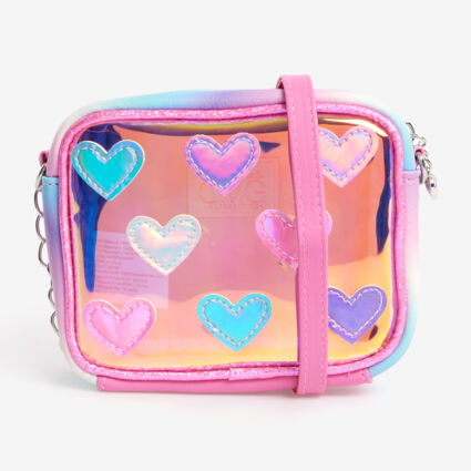 Multicoloured Heart Cross Body Bag  - Image 1 - please select to enlarge image