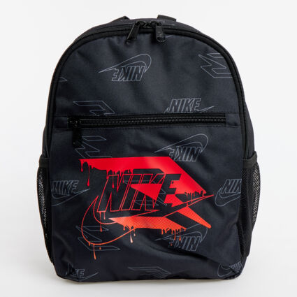 Black Graphic Mini Backpack  - Image 1 - please select to enlarge image