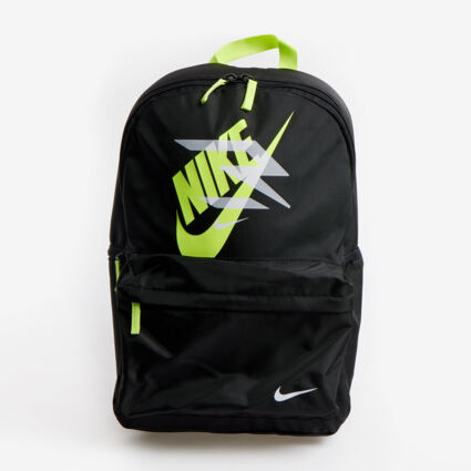 Black Branded Backpack  - Image 1 - please select to enlarge image