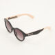 Black Branded Round Sunglasses  - Image 2 - please select to enlarge image